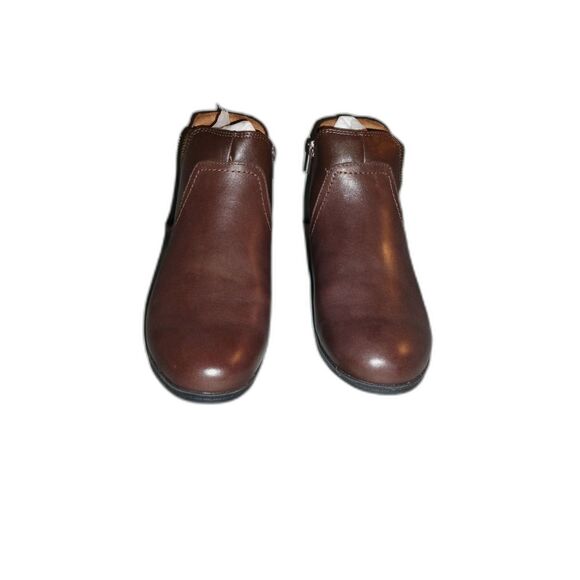 NIB Cobb Hill Crosbie Gore Ankle Boot Size 7 Leather Brown - Picture 8 of 9